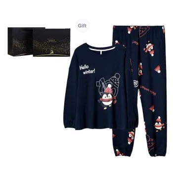 Dorame Pajama Set Women's Gift Box Set Royal Blue