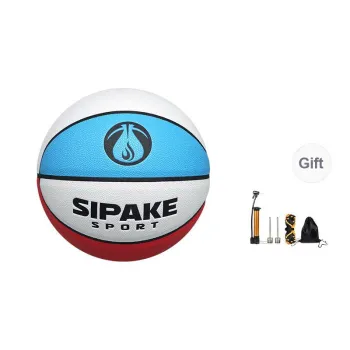 SIPAKESPORT PU Basketball Red Blue White Size 7 Training Unisex