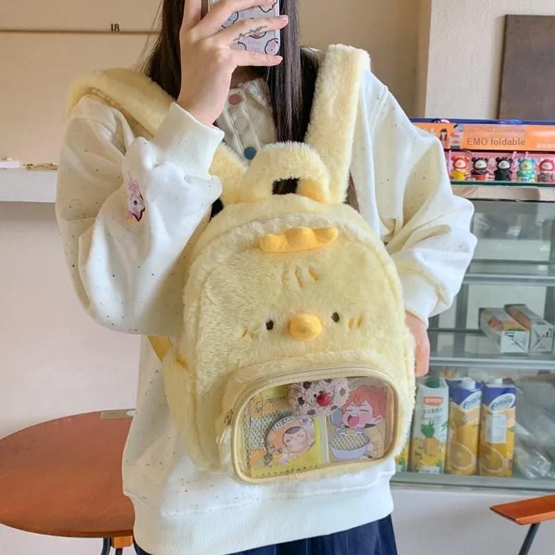 Debecca Plush Backpack Unisex Multicolor-9