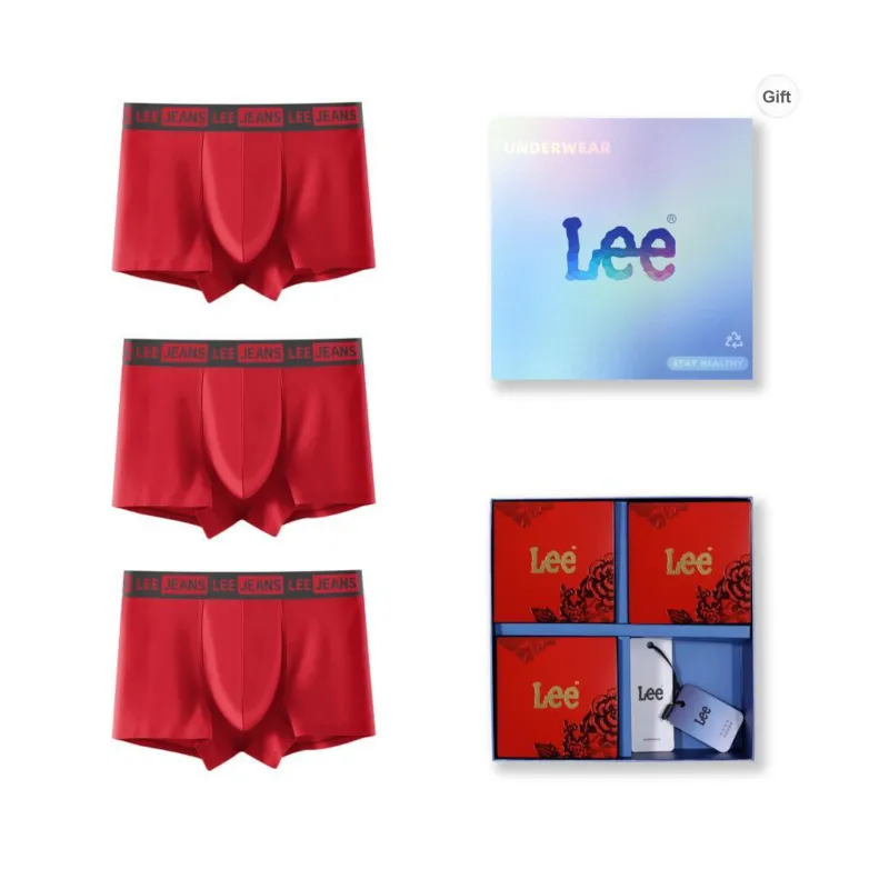 Lee Underpants Men's Combo Set Zodiac Year Red-14