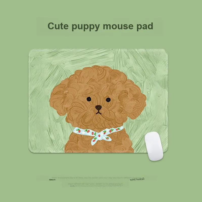 Beams Cute Puppy Small Size Computer Desk Pad Gaming Mat Slip Resistant Edge Trimmed Thickened Esports Mouse Pads-4