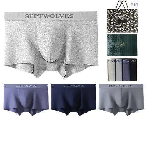 SEPTWOLVES Леггинсы Мужские 4 Пачки Подарочный Набор + Сумка для покупок