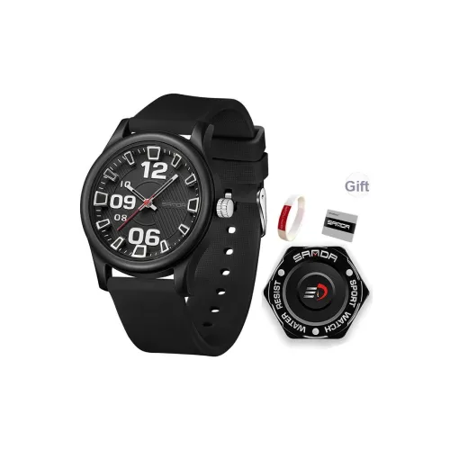 Sanda Кварцевый механизм силиконовый ремешок унисекс белый циферблат