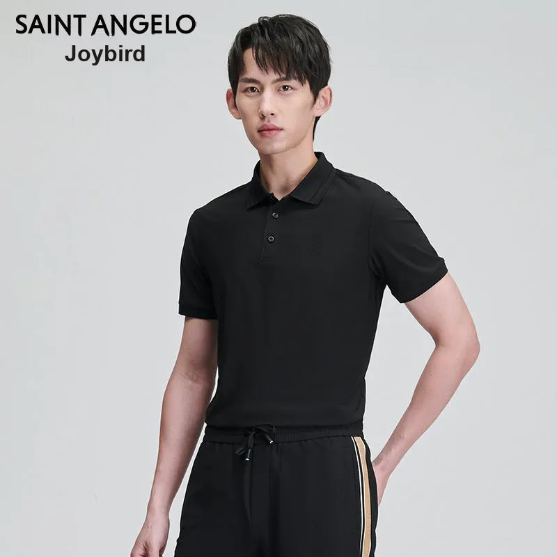 SAINT ANGELO Polo Shirts Unisex Obsidian Black-1