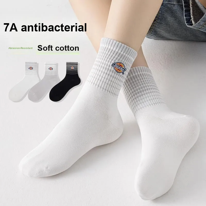 Dickies Everyday Comfortable Moisture-Wicking Breathable Fall And Winter Crew Socks Unisex-1
