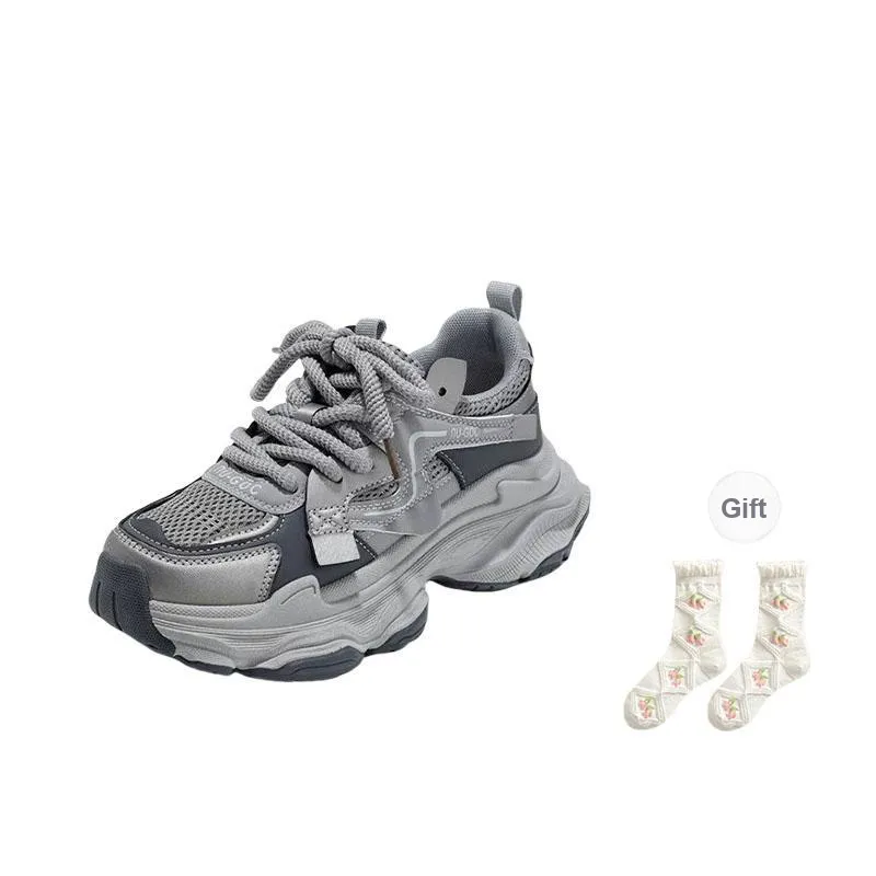 PARK DANCE Slip Resistant Low Top Chunky Sneakers Women's-10