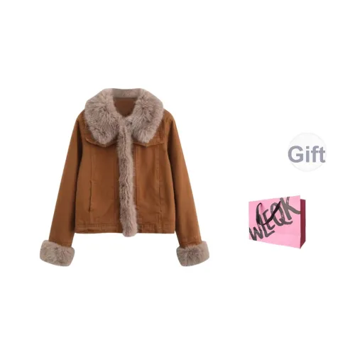 CTRTRC Бархат Feel Пальто Женское