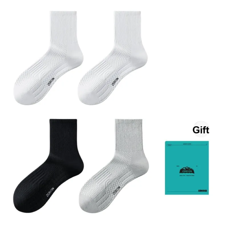 ZEROIN Mid Calf Socks Unisex Box 4 Pack-35