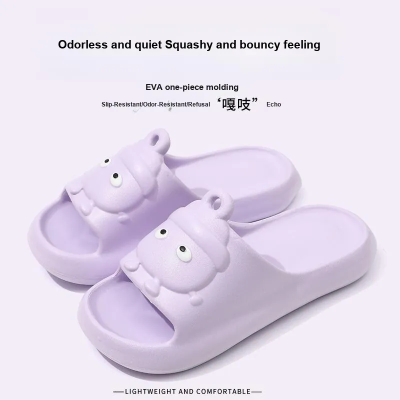 Foot Recreation Cartoon Summer Platform Home Comfortable Soft Sole 'Step in' Bathing Slippers-17