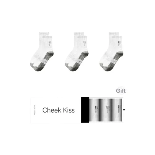Cheekkiss Носки до колена Унисекс Коробка 3 пачки Белые