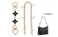 Black Four-Leaf Clover Extender Chain+Four-Leaf Clover Decorative Chain