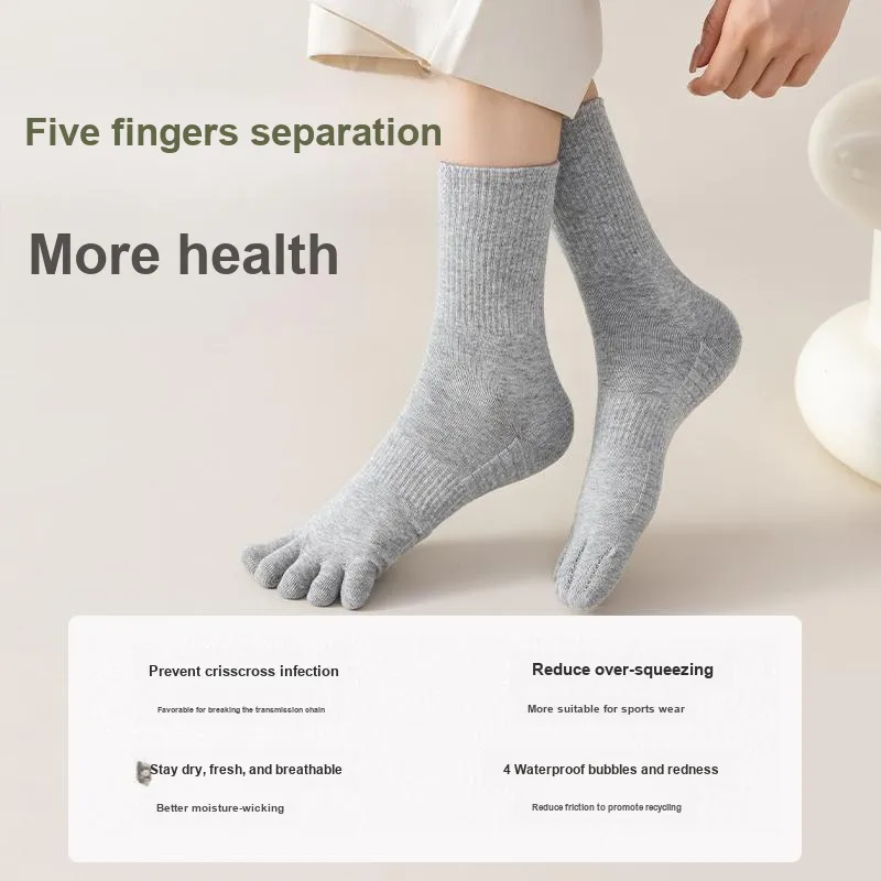 MIIOW Mid Calf Socks Women's Combo Set-11