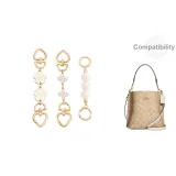 White Extender Chain Three-Piece Set[Cherry Blossom 15cm+Camellia 15cm+Pearl 13.5cm]