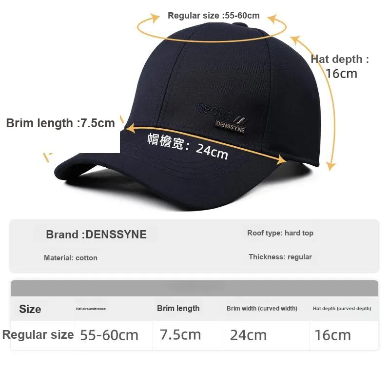 DENSSYNE Cotton Baseball Caps Men's-6