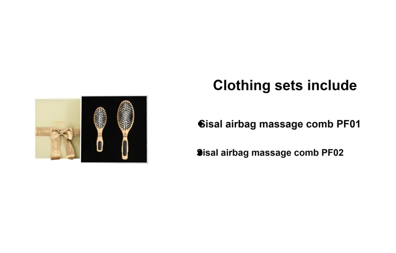 Kent Boar Bristle Airbag Clothing Sets Massage Comb Soothe Scalp PF01+PF02-10