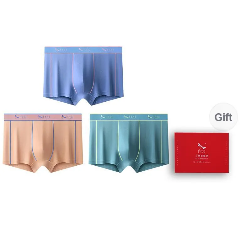 RED DRAGONFLY Cotton Panties Men's Combination Gift Box Set-11