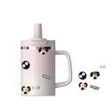 Landscape Pink+Master Dog 3D Effect Sticker