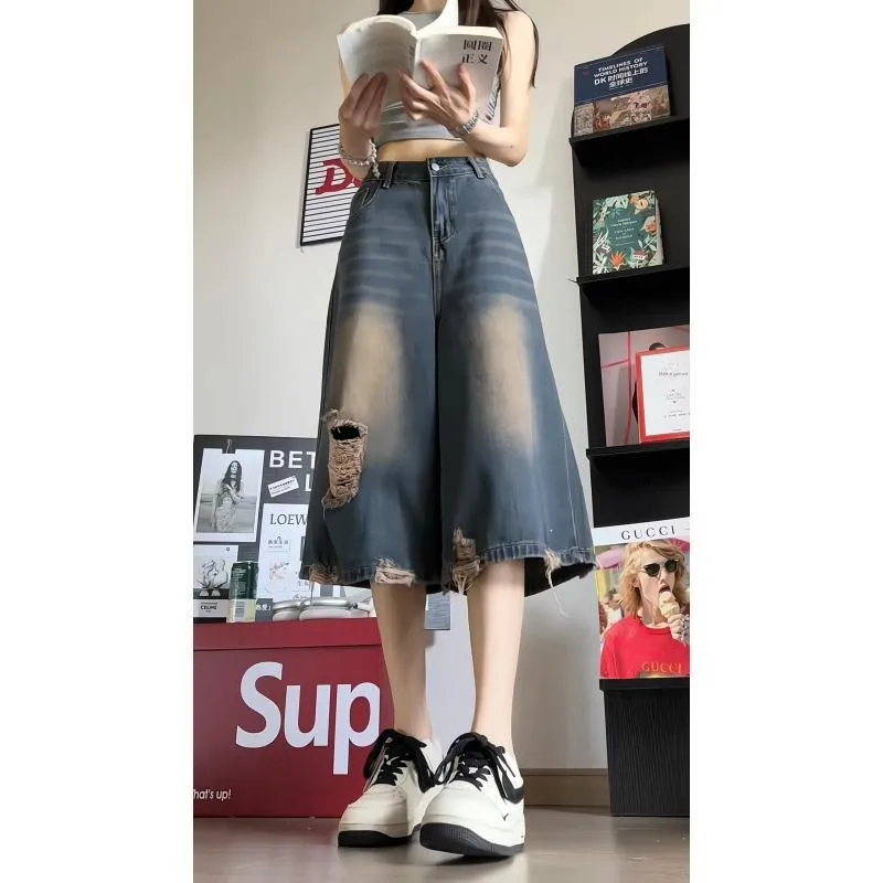 DJ.SPIRIT Denim Shorts Unisex-7