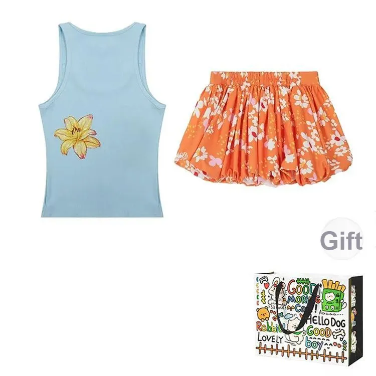 OURUOKE Two Piece Skirt Sets Women's-1
