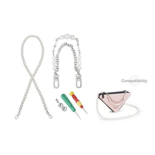 Lan Bao Fan Металл Синтетический Жемчужный Сплав Аксессуар для сумки Женская Белая