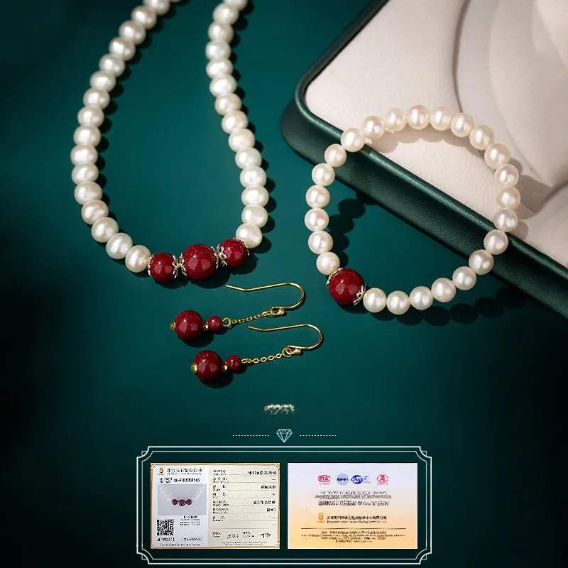 Mofei Freshwater Pearl Necklaces Women's-4