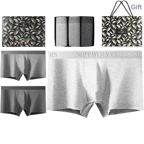 SEPTWOLVES Мужское нижнее белье 3 штуки набор в подарочной коробке + сумка для покупок