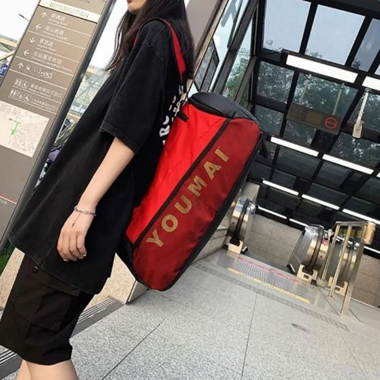 NIGEER Nylon Gym Bag Large Size Unisex Black/Red/Green/Khaki/Yellow/Pink-6