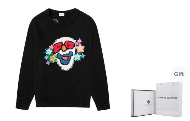 Charlie Luciano Sweater Unisex Black-0