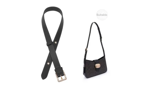 Lan Bao Fan Bag Accessories [Extension Strap Crossbody] Black, Approximately 60cm