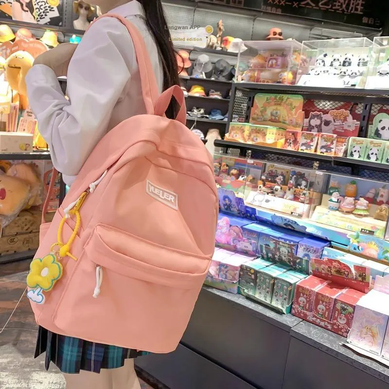 HCXK Nylon Backpack Unisex White/Black/Green/Blue/Pink-24