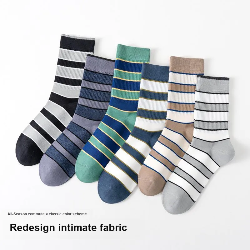 MIIOW Mid Calf Socks Men's 5 Pack-5