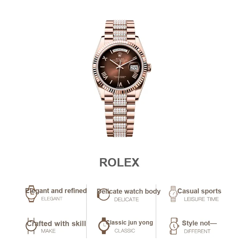 ROLEX Women's Week type Calendar Watch-2