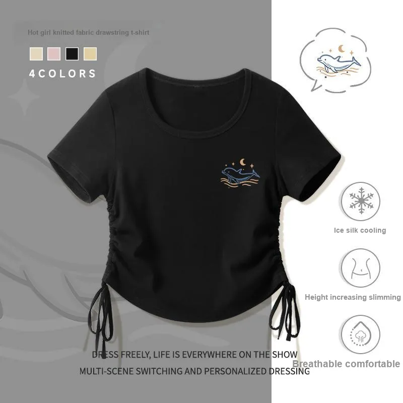 Cotton Gene Set in Sleeve T Shirt Women's-5
