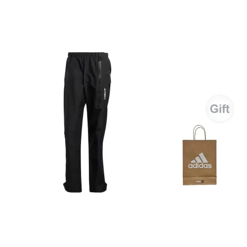 Adidas Windbreaker Pants Men Black Gift Bag