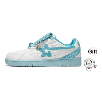RIPSTAR Slip Resistant Cushioning Abrasion Resistant Low Top Skateboard Shoes Unisex Mint Smoothie