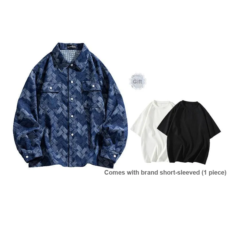 Ferrero Ross Denim Jacket Unisex Navy Blue-3