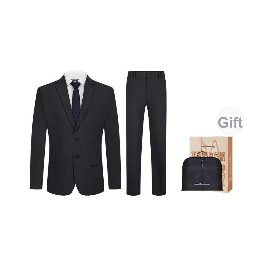 SEVEN Свадьба Groom Формальное Одежда Best Man Костюм Бизнес Костюм Осенний Мужской Угольный Серый