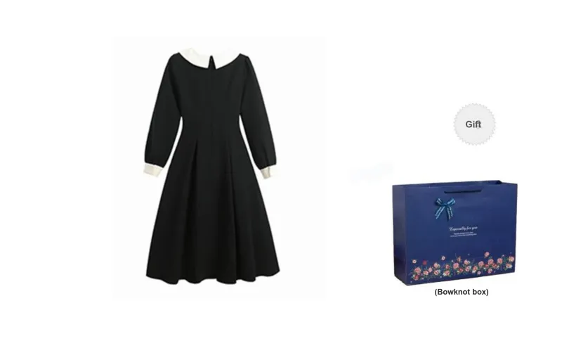 ONNFB Long Sleeved Dresses Women's Black-1