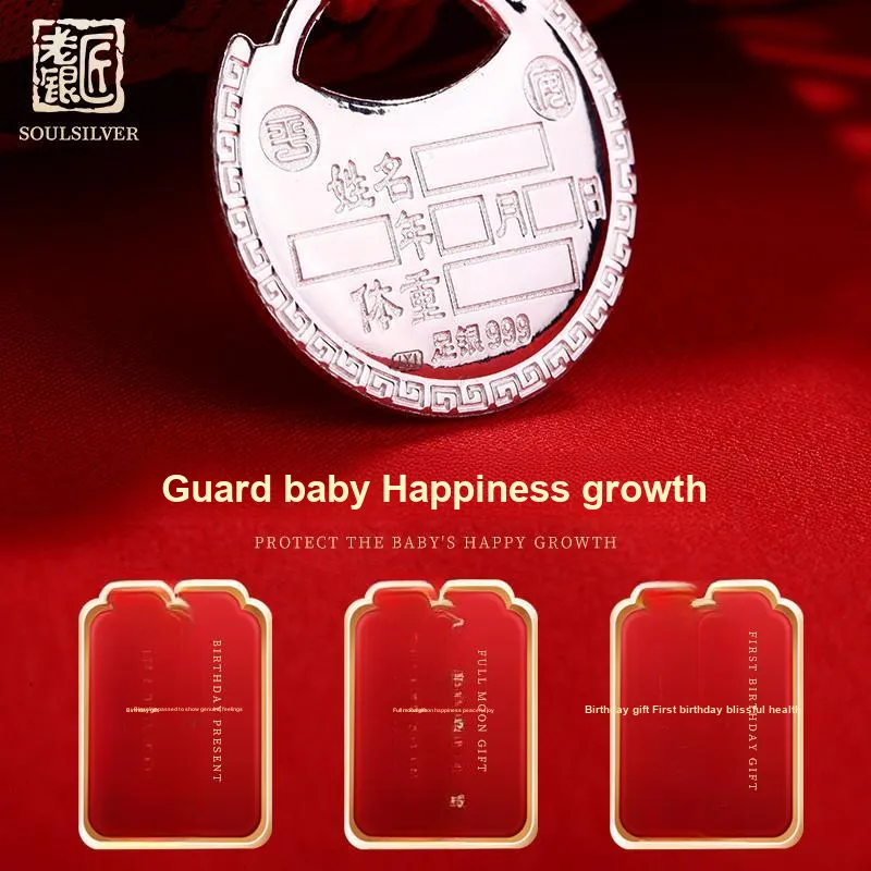 LAOYINJIANG 999 Fine Silver Necklaces Kids'-3