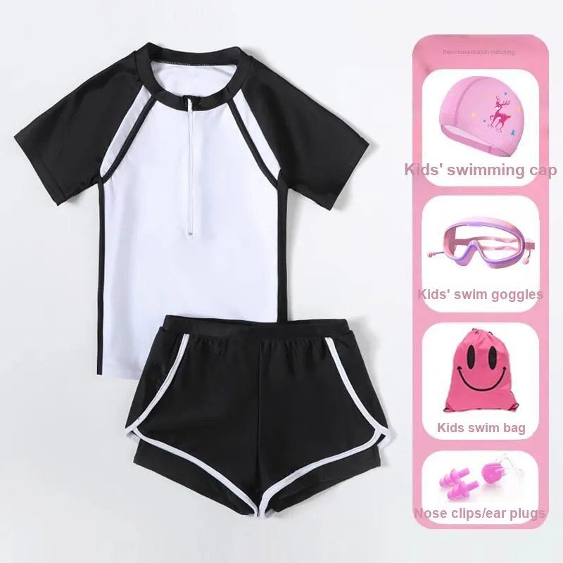Yalu Preferred Swimming Sets Polyester+Elastane Outdoor Swimming Pool Kids-16