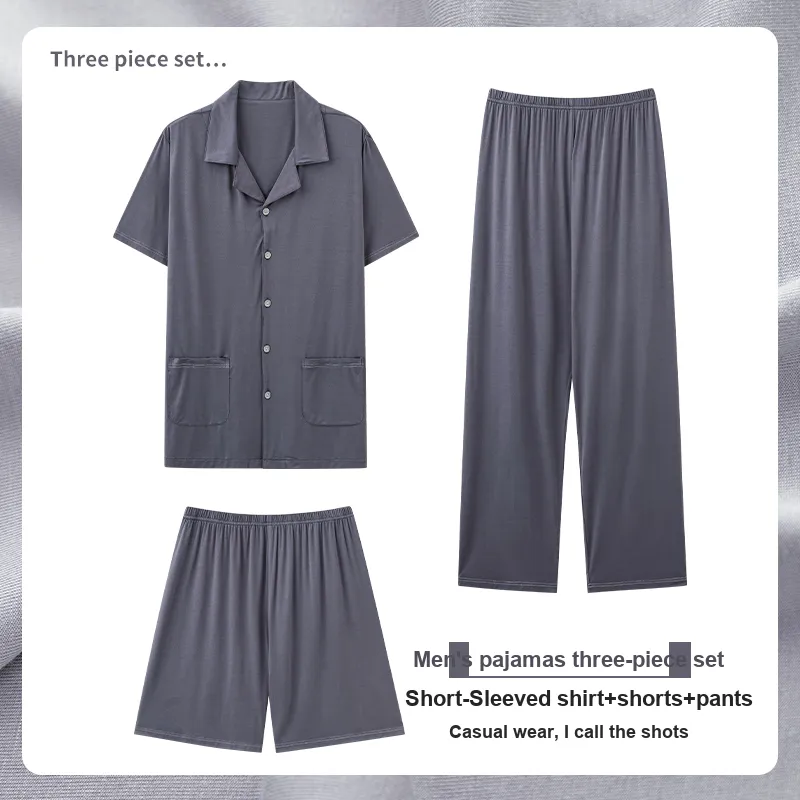 MIIOW Pajama Set Men's Slate Gray-1