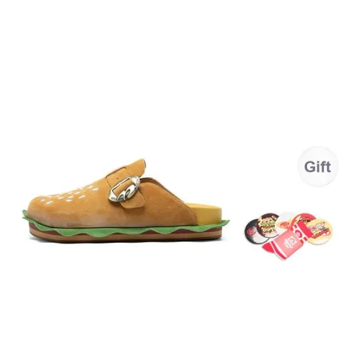 BBIMP Abrasion Resistant Closed Toe Slippers Unisex Orange