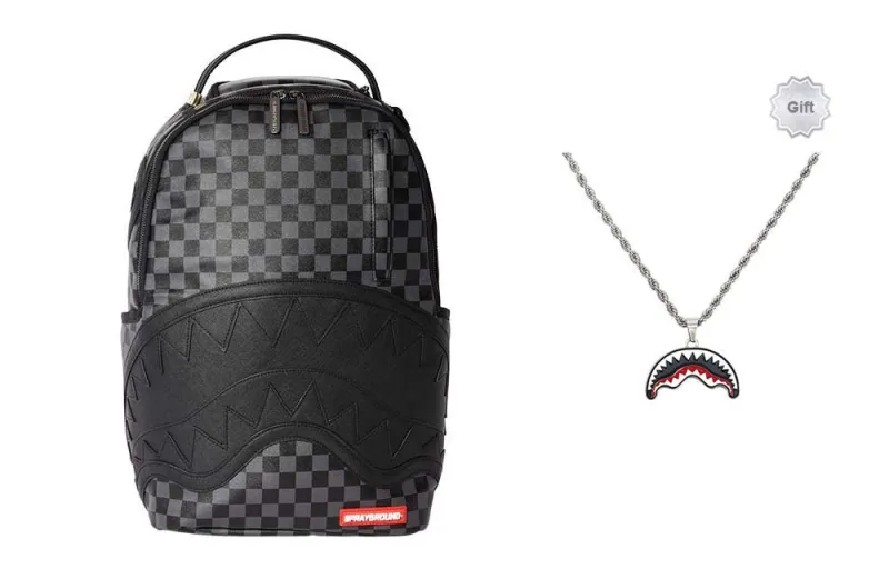 SPRAYGROUND PVC Backpack Large Size Unisex Black-7