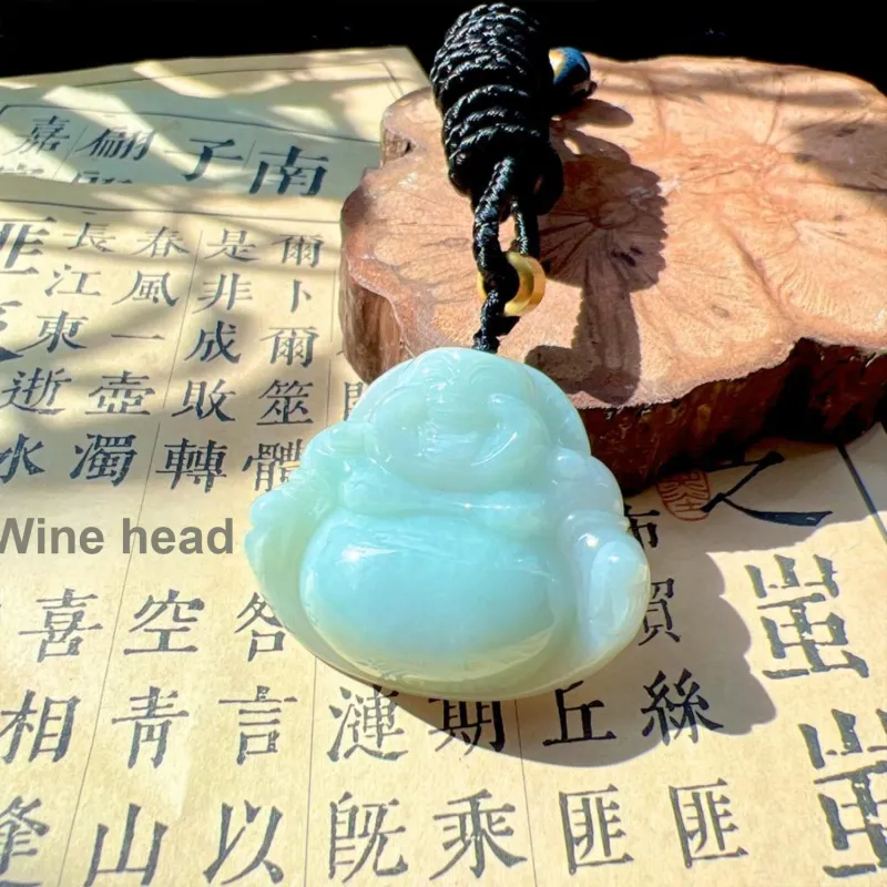 SIYIJIA Bean Type Jadeite Necklaces Unisex-3