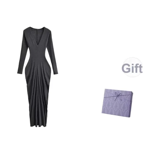 DITB Длинное платье с длинными рукавами женское