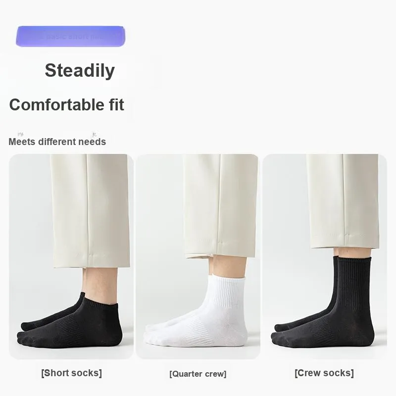 Yingzina Mid Calf Socks Men's 5 Pack-5