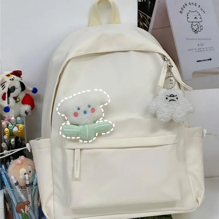 Worm's Home Nylon Backpack Regular Women's Multicolor-4