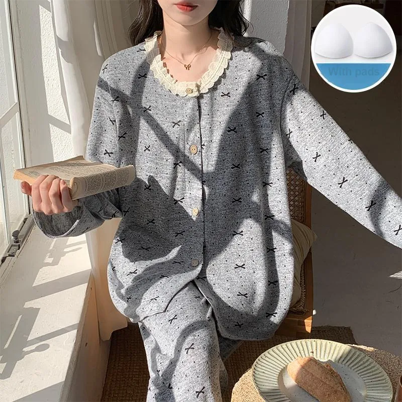 Sleeping Beauty Pajama Set Women's Gray-1