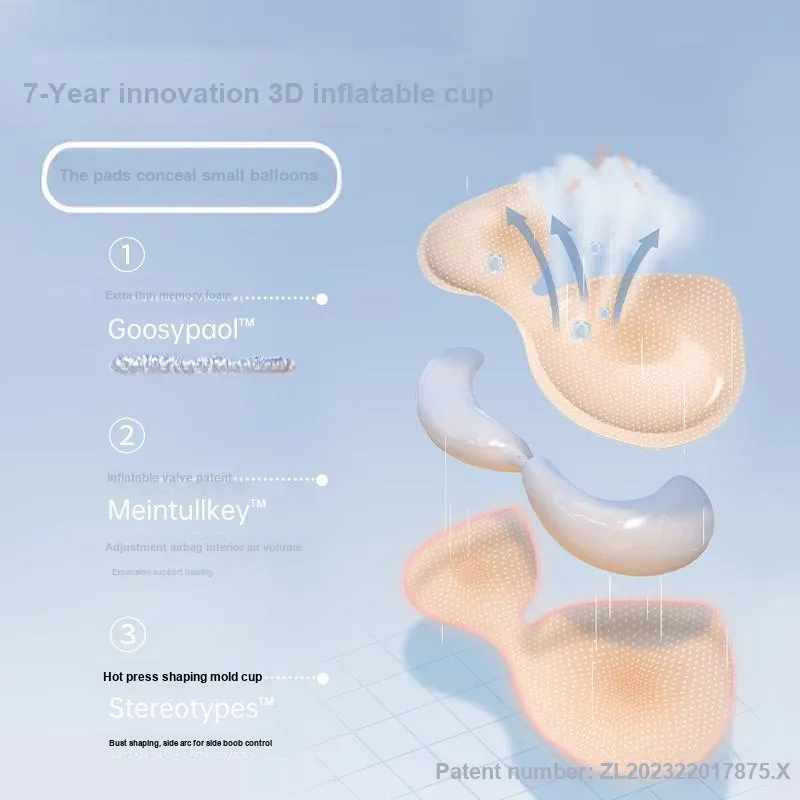 The First Name Element Inflatable Underwear For Small Busts Enhances Appearance Seamless Bra Women's-1