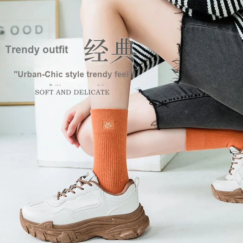 Lan Miao Mid Calf Socks Women's 10 Pack-3